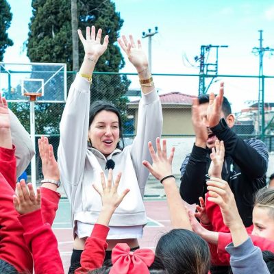 Akkapı İlkokulu’nda öğrencilerle tenis etkinliğinde buluştuk (2)